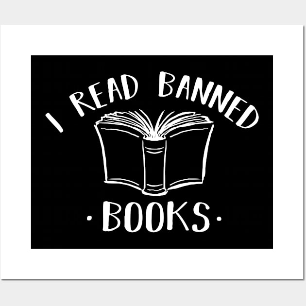 I Read Banned Books Wall Art by TIHONA